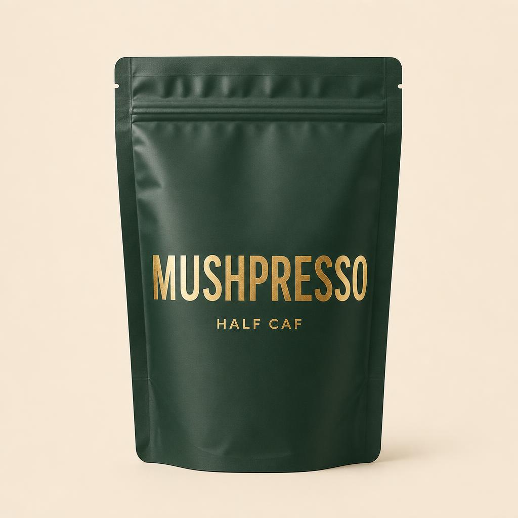 Evening Decaf Mushpresso coffee pouch